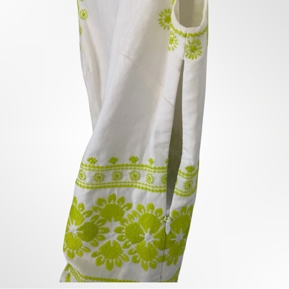 VINEYARD VINES Caribbean Floral Embroidered Linen Tank Top Size 0 - Picture 5 of 8